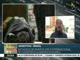 Brasil: River Plate abre su estadio como albergue invernal