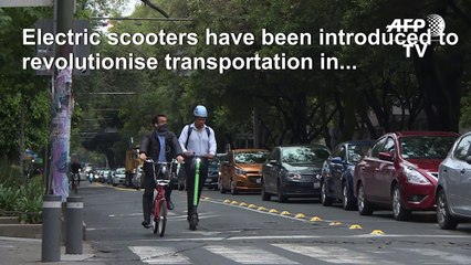 Electric scooters zip into Latin America's traffic chaos