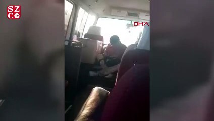 Üstündekiler kirli diye işçiyi oturtmayan şoföre tepki!