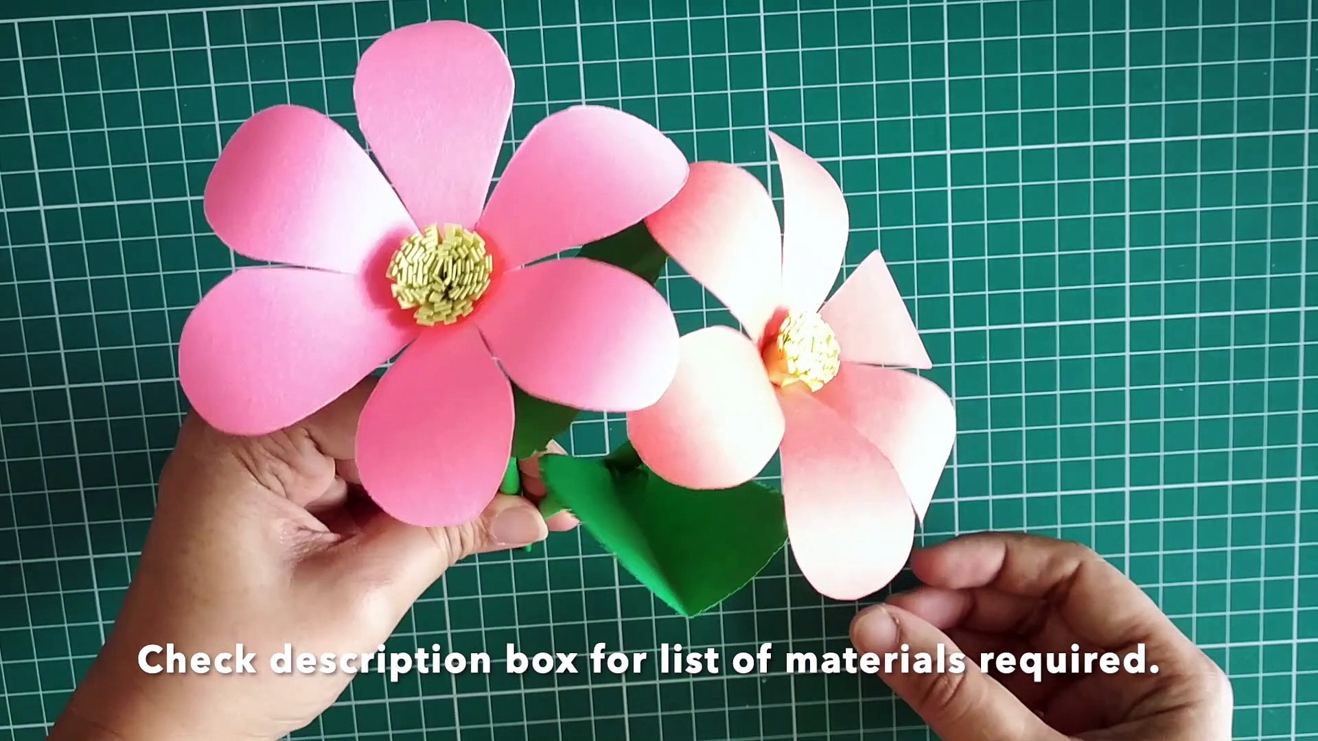 Easy Paper Flower Tutorial  How to make paper flowers quickly at