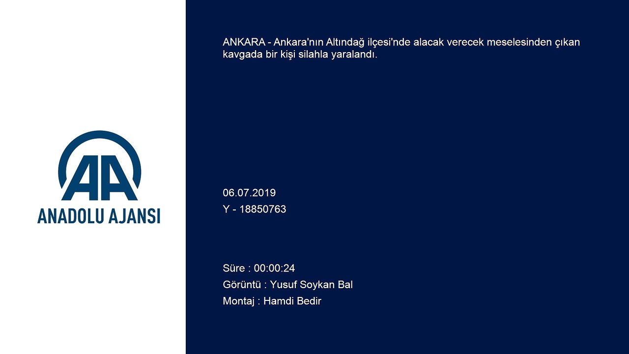 Başkentte silahlı kavga: 1 yaralı - ANKARA