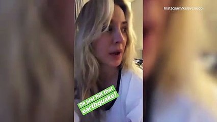 Kaley Cuoco freaks out over massive Los Angeles Earthquake