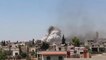 الطيران الحربي السوري والروسي يواصل استهداف المدنيين بإدلب