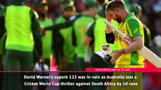 Fast Match Report - Australia defeat sets up England semi-final