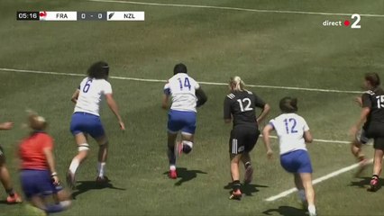 Women's Rugby Super Series 2019 : le premier essai pour l'équipe de France face aux Black Ferns