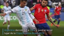 Con Messi expulsado, Argentina se reivindica contra Chile y es tercera en la Copa América
