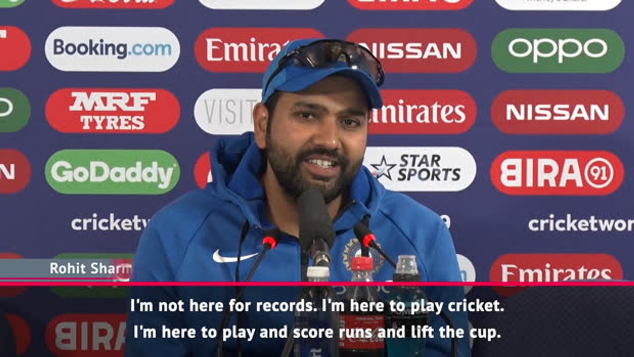 I'm not here for records - Rohit on equalling Tendulkar's mark