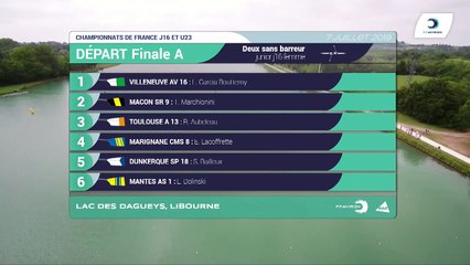 Championnat de France J16 Bateaux longs Libourne 2019 - Finale du deux sans barreur femmes-J16F2-