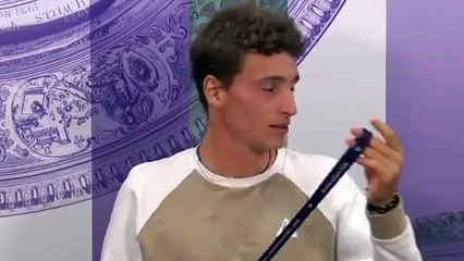 Wimbledon 2019 - When Ugo Humbert tries to answer the question in English : "It will be fun !"