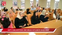 AKP'li belediyede dini nikah kıyılmaya başlandı