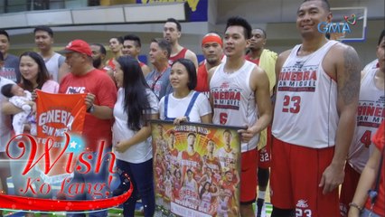 Wish Ko Lang: Dalawang pamilya na fan ng Barangay Ginebra, emosyonal nang makita ang kanilang mga iniidolo