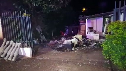 Residência pega fogo no Aclimação