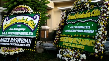 Suasana Rumah Duka Almarhum Sutopo Purwo Nugroho di Depok Jawa Barat