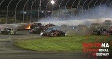 Big wreck strikes late in Xfinity race at Daytona