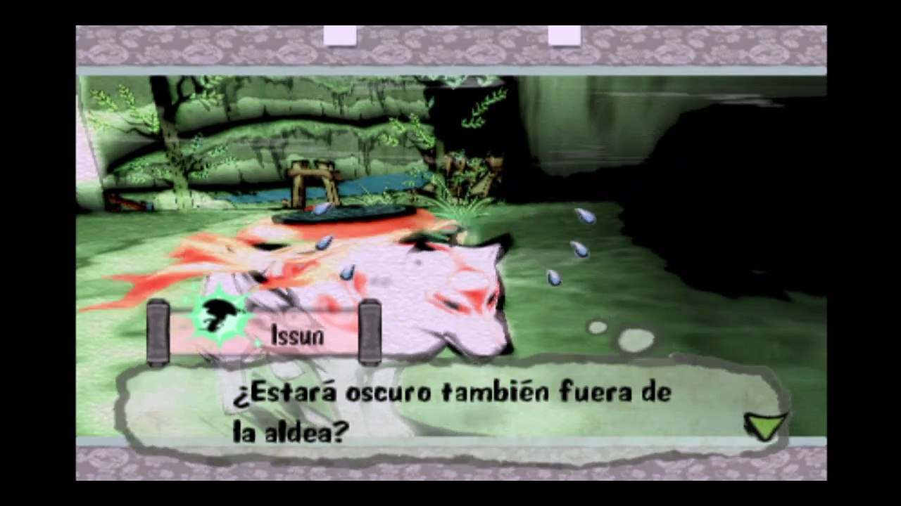 Okami PS2,Gameplay Español 2, Devolviendo el sol a la aldea de Susano descendiente de Izanagi