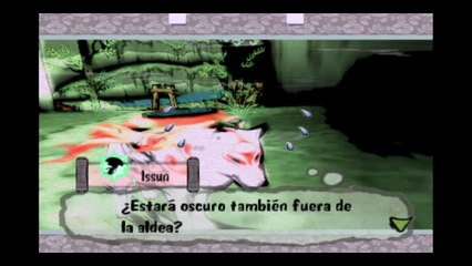 Okami PS2,Gameplay Español 2, Devolviendo el sol a la aldea de Susano descendiente de Izanagi
