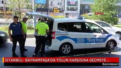 İSTANBUL- BAYRAMPAŞA'DA YOLUN KARŞISINA GEÇMEYE ÇALIŞAN YAYALARA OTOMOBİL ÇARPTI: 1 ÖLÜ 1 YARALI