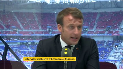 #CoupeduMonde "Ça y est. Pour ce sport féminin les choses ne seront jamais plus pareilles. On a des stades à guichets fermés, affirme Emmanuel Macron On a des chiffres d'audiences qui sont extraordinaires."