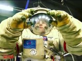 Russian Cosmonaut Spacewalking Suit Test