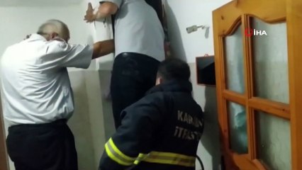 İtfaiye ekiplerinden Güvercin kurtarma operasyonu