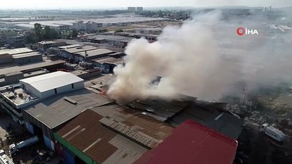 Geri dönüşüm fabrikasında çıkan yangına ‘toma’ takviyesi