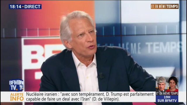 Dominique de Villepin sur le nucléaire iranien: le rôle de l'Europe, c'est de faire évoluer les positions des États-Unis et de l'Iran
