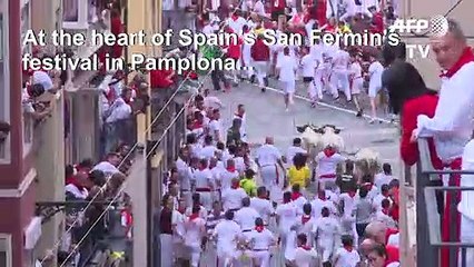 First bull run ends in 3 minutes and leaves 5 wounded