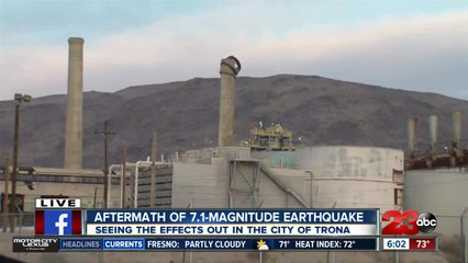 Trona recovering from multiples earthquakes in the Ridgecrest area