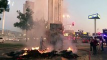 Başkentte seyir halindeki kamyonda yangın - ANKARA