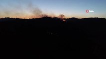 İzmir'deki orman yangınını söndürmek için çalışmalar sürüyor