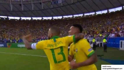 Everton Goal - Brazil 1-0 Peru (Full Replay)