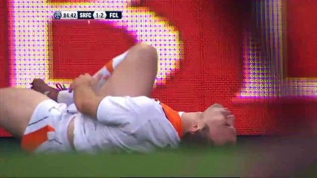 16/04/11 : SRFC-FCL : carton rouge Kana-Biyik (86')