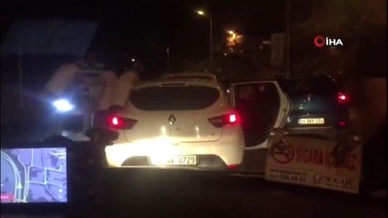 Trafikte maganda dehşeti kamerada