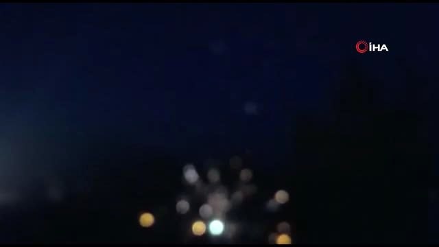 Patlatılan havai fişek yangına sebep oldu