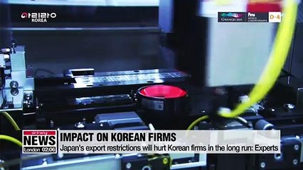 Japan's export restrictions will hurt Korean firms in the long run: Experts