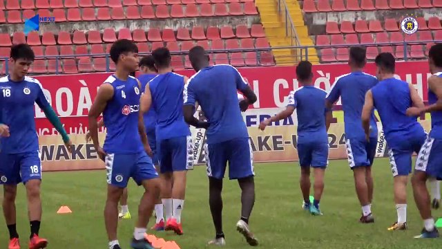 Papa Ibou Kébé tập luyện cực sung trước đại chiến Hải Phòng - Hà Nội | HANOI FC