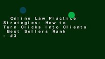 Online Law Practice Strategies: How to Turn Clicks Into Clients  Best Sellers Rank : #3