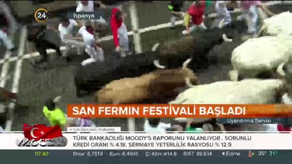 İspanya'daki boğa festivalinde ilk rakamlara göre 5 kişi yaralandı