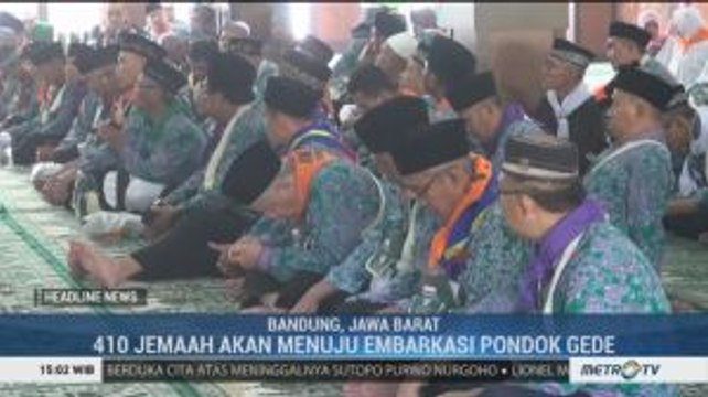 410 JCH Asal Bandung Diberangkatkan Menuju Embarkasi Pondok Gede