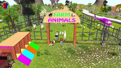 Learn Farm Animals Short Story For Childrens ## || cow dog pig sheep horse