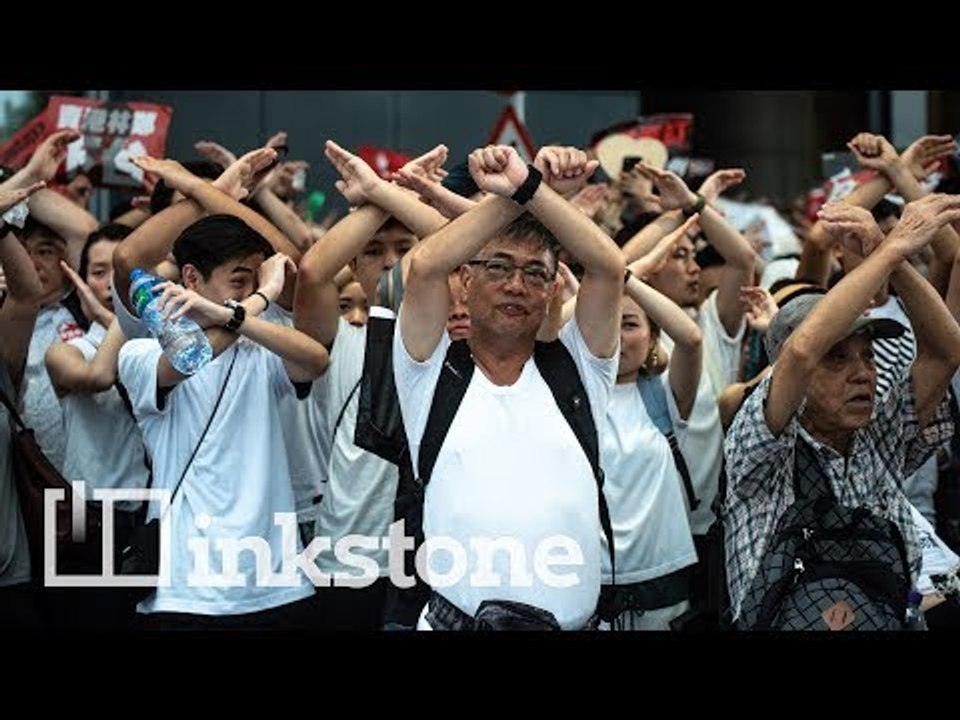Why did one million people protest in Hong Kong?