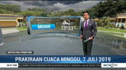 Prakiraan Cuaca: Minggu, 7 Juli 2019
