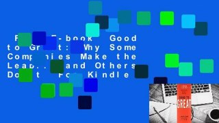 Full E-book  Good to Great: Why Some Companies Make the Leap... and Others Don't  For Kindle
