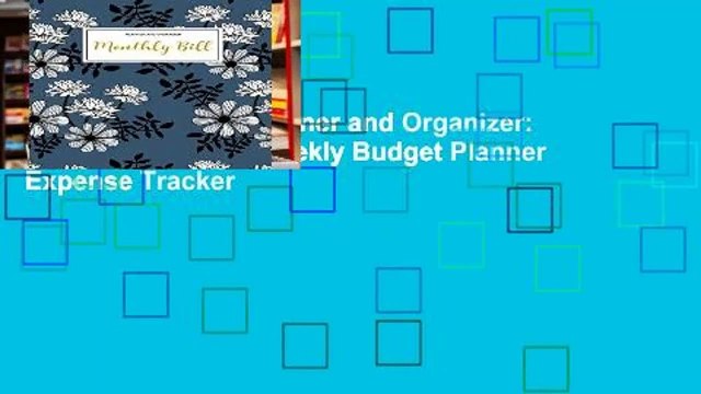 L.I.S Monthly Bill Planner and Organizer: Finance Monthly Weekly Budget Planner Expense Tracker