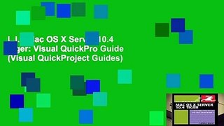 L.I.S Mac OS X Server 10.4 Tiger: Visual QuickPro Guide (Visual QuickProject Guides)