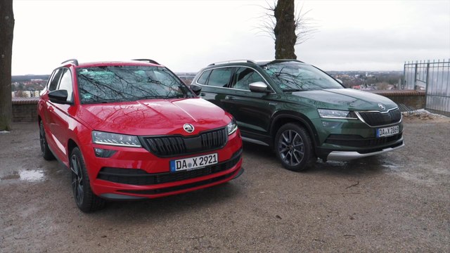 SUV-Vergleich - Skoda Karoq Scout gegen Skoda Karoq Sportline