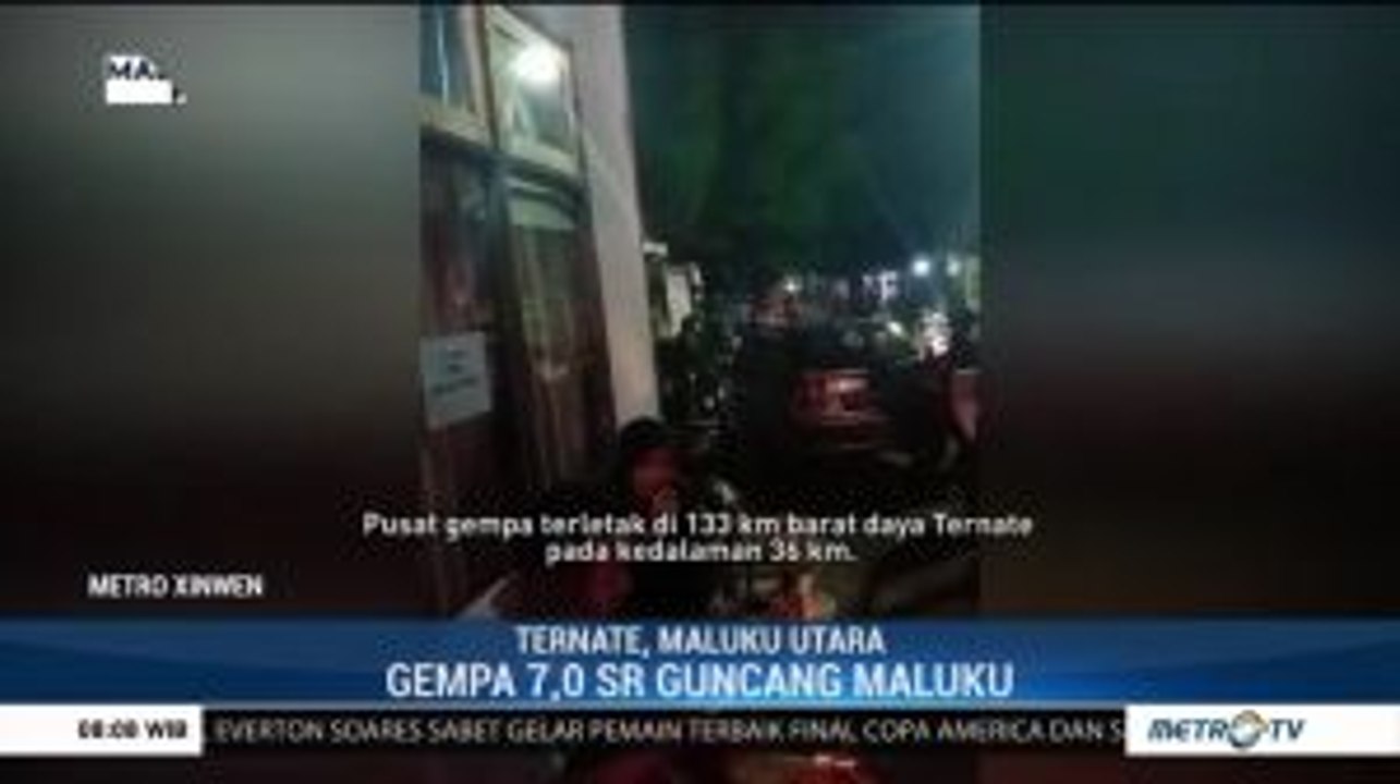 Gempa 7,0 SR Guncang Maluku, Warga Panik dan Berlarian