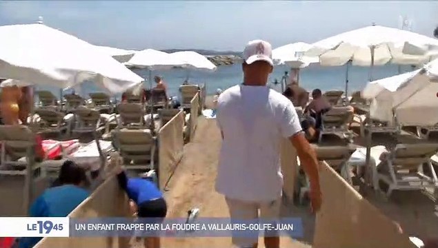 Un plagiste qui a prodigué les premiers secours à l'enfant de 10 ans foudroyé à Golfe-Juan alors qu'il se baignait témoigne: J'ai commencé directement le massage cardiaque