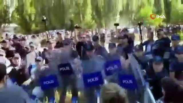 (ANKARA) ODTÜde gerginlik... Polis ekipleri güvenlik tedbirlerini arttırdı