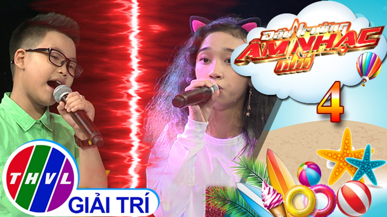 THVL | Đấu trường âm nhạc nhí - Tập 4[4]: Bông hồng cài áo - Anh Vinh, Cẩm Tú